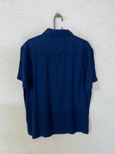 Denim Flower Half Sleeves Shirt